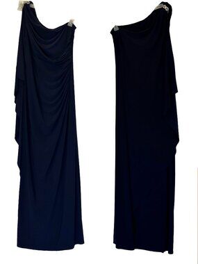 Women Navy Evening Dress Size: 14
